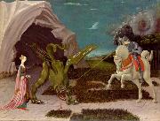 paolo uccello A gothicizing tendency of Uccello art is nowhere more apparent than in Saint George and the Dragon France oil painting artist